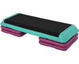 10/15/20cm Aerobic Steppers Compact Stepper for Indoor Exercise Workout - Black, Green, Purple - Homcom 5056399111976 5056399111976