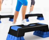 Aerobic Exercise Step Deck Height Adjustable Fitness Stepper Exercise Platform SP37260BL 661706157964
